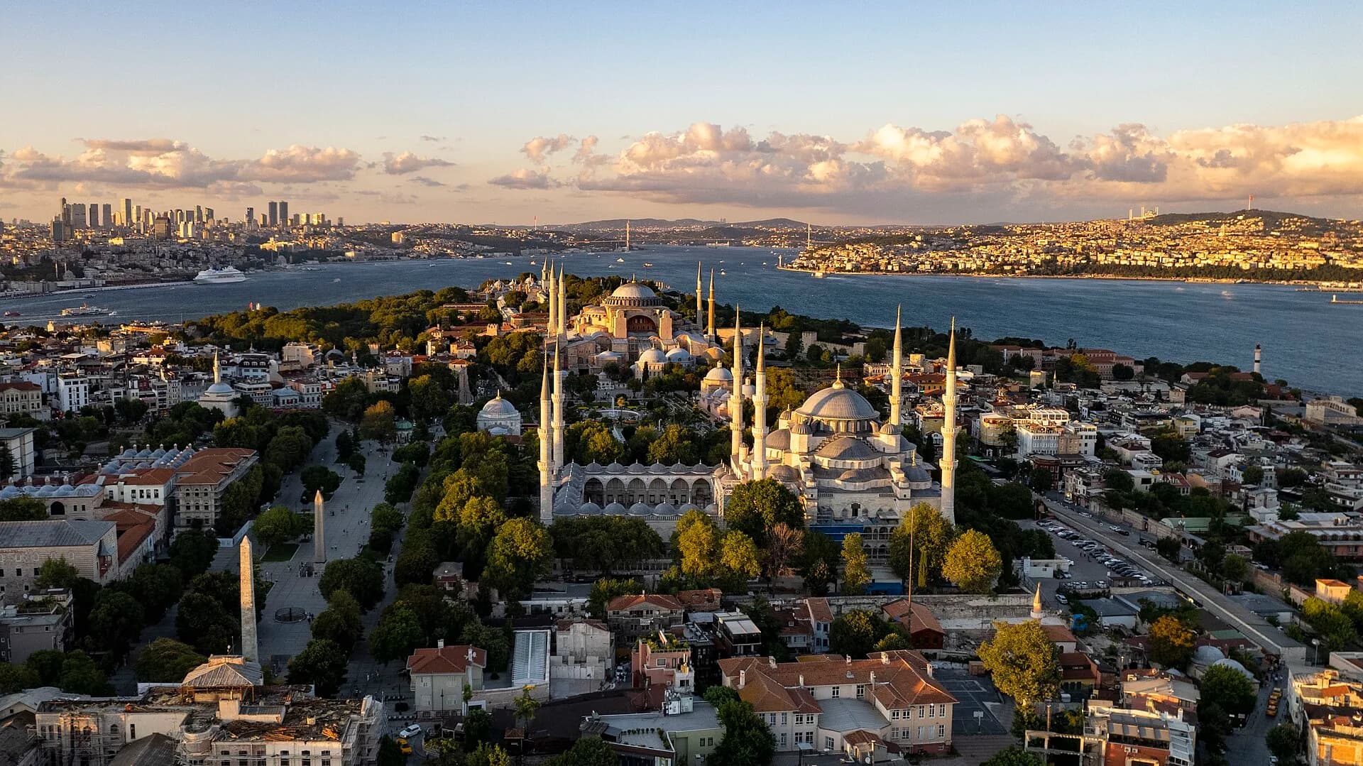 İstanbul Fatih’in havadan görünümü